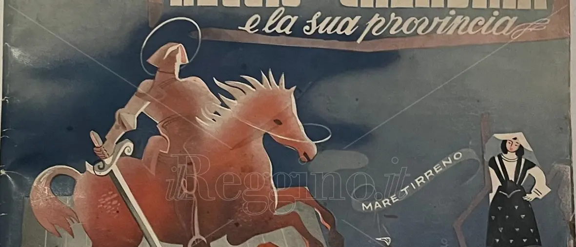 San Giorgio “accoglie” i turisti a Reggio: il Patrono sulla copertina della guida turistica del 1952