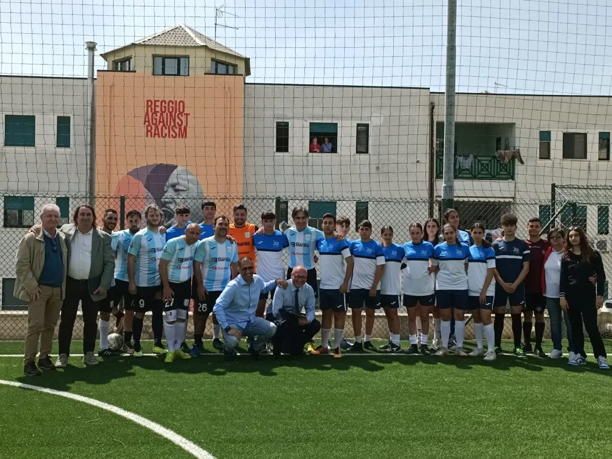 Reggio Against Racism, la Città metropolitana inaugura un murales antirazzista a San Sperato