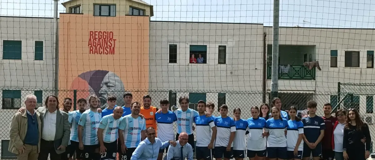 Reggio Against Racism, la Città metropolitana inaugura un murales antirazzista a San Sperato