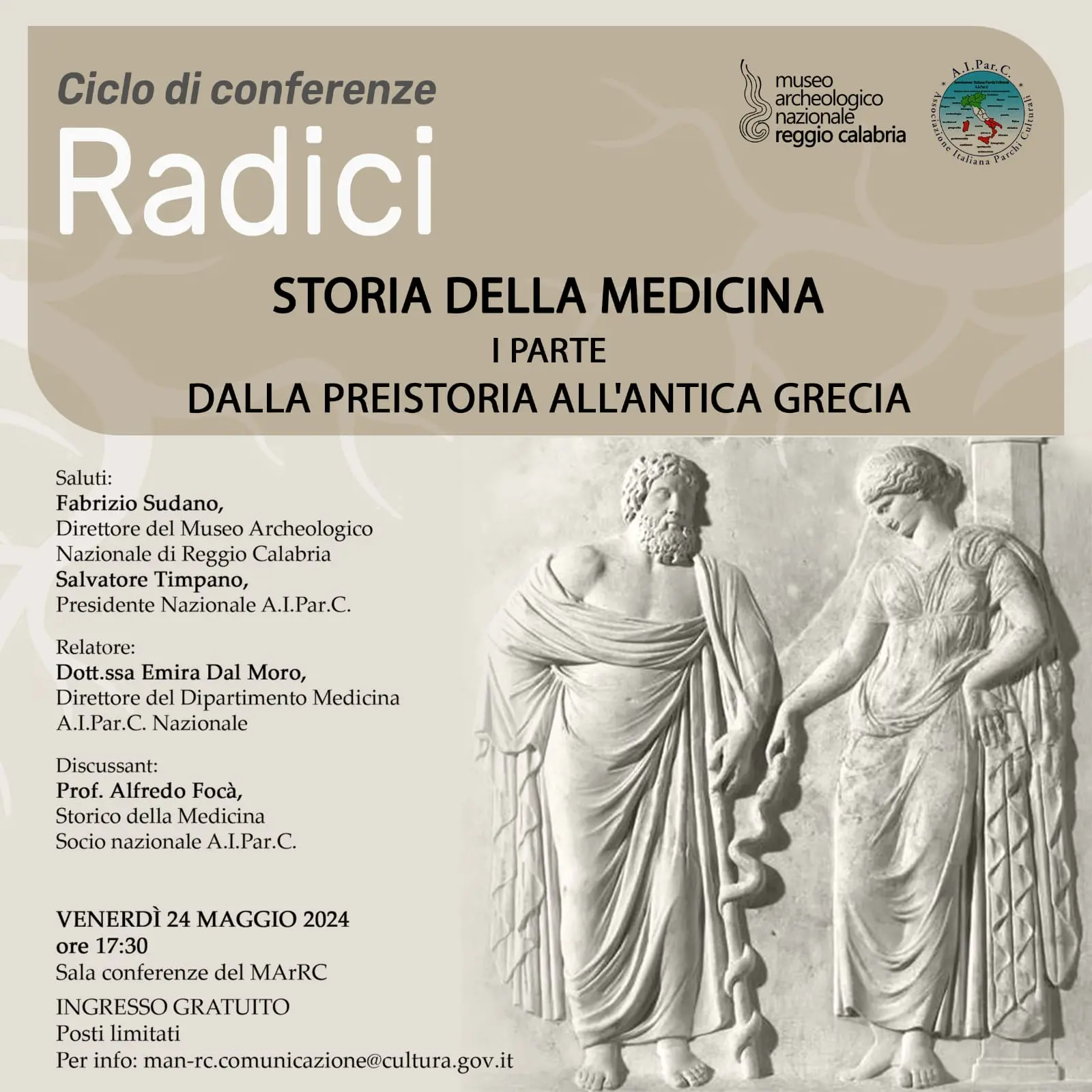Al Museo Archeologico si parla di medicina: dalla preistoria all'Antica Grecia