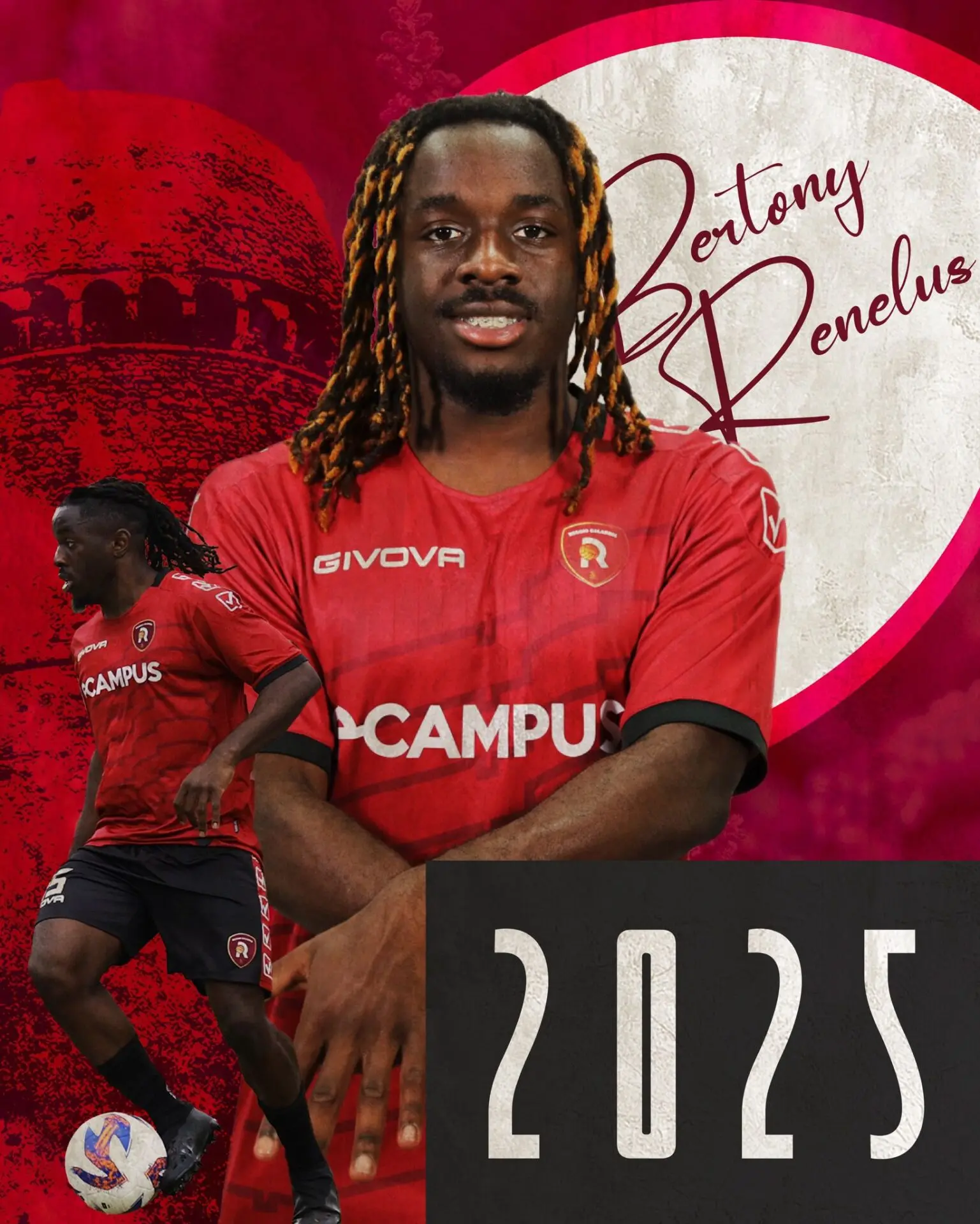 Lfa Reggio, Bertony Renelus con gli amaranto fino al 2025