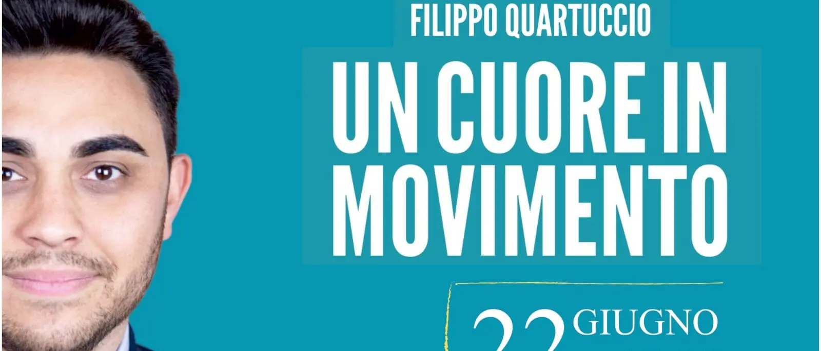 \"Un Cuore in Movimento\", verrà presentato a Reggio il libro d'esordio di Filippo Quartuccio