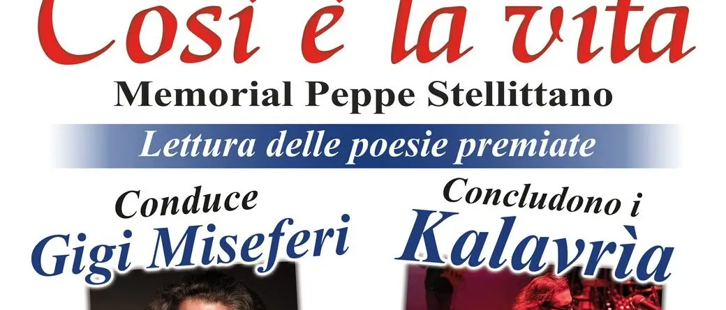 Pellaro celebra la poesia: al via la terza edizione del premio \"Così è la vita\"
