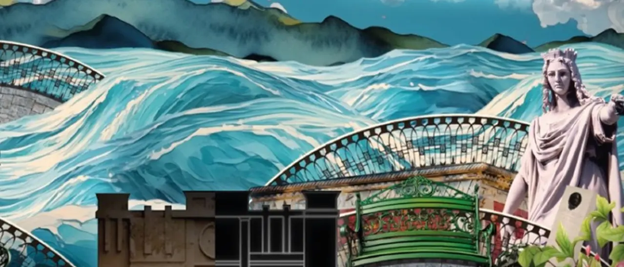 Reggio, i riflessi dei miti passati sulla facciata di palazzo San Giorgio