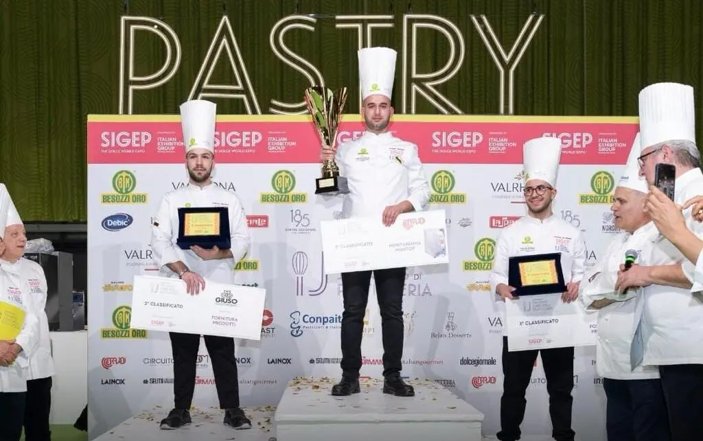 Sant'Eufemia, Giuseppe Bonfiglio vince il Campionato italiano pasticceria e cioccolateria juniores