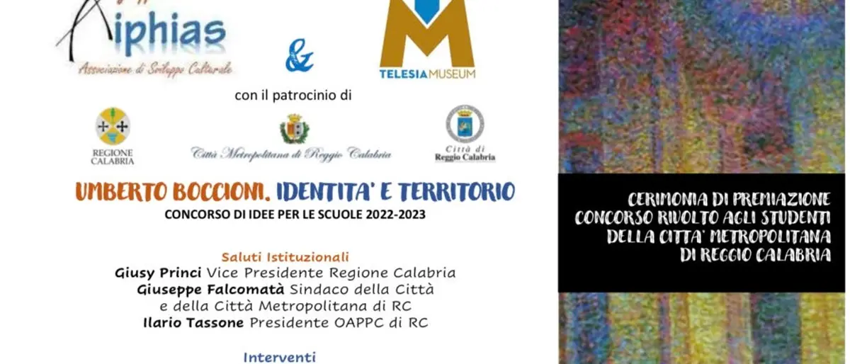 Reggio, venerdì la cerimonia del concorso “Futurismo versus Futuro Prossimo. Nuove Generazioni per una Città che RI-sale”