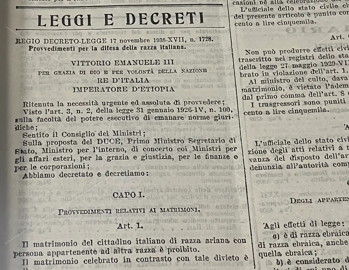 Reggio, l'Archivio di Stato \"racconta\" la persecuzione degli ebrei nell'Italia delle leggi razziali - FOTO e VIDEO