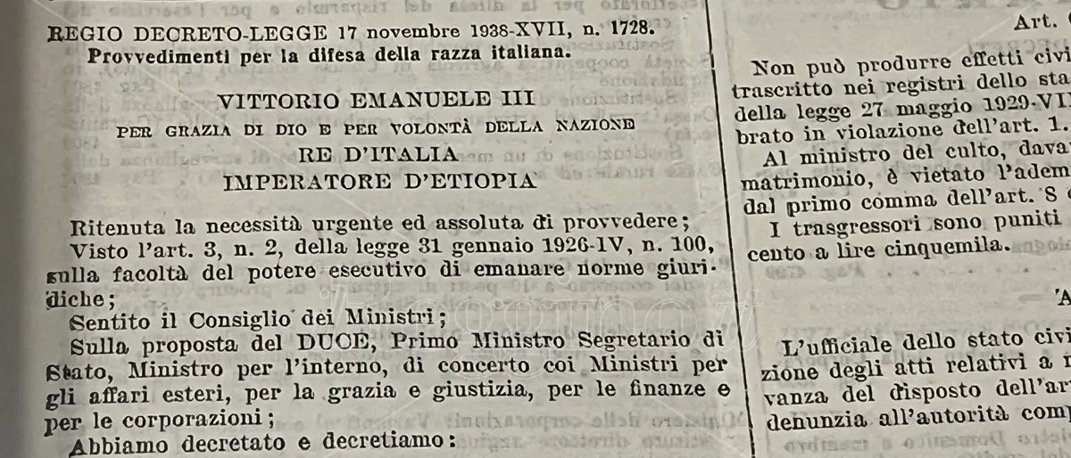 Reggio, l'Archivio di Stato \"racconta\" la persecuzione degli ebrei nell'Italia delle leggi razziali - FOTO e VIDEO
