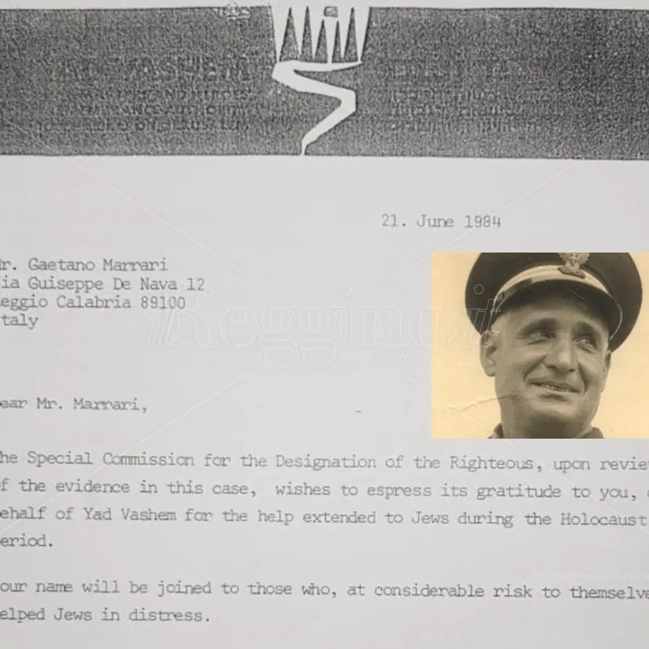 Reggio, il comandante Gaetano Marrari Giusto tra le Nazioni?