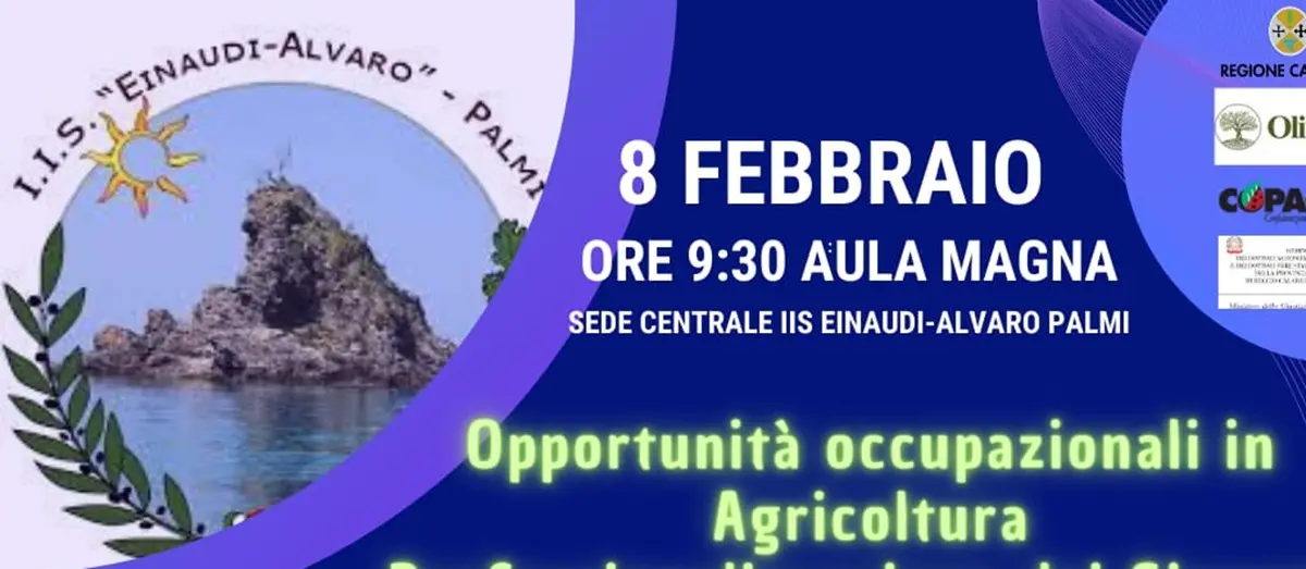 Palmi, all'istituto Einaudi-Alvaro un convegno su agricoltura e professionalizzazione dei giovani