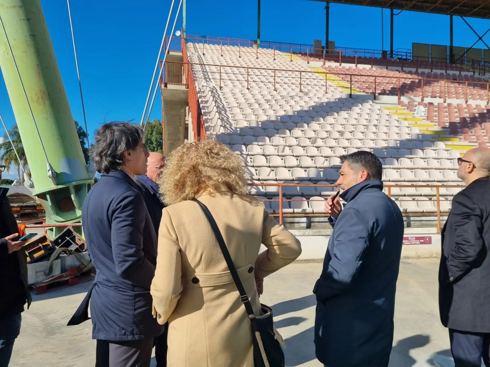 Proseguono gli interventi sullo stadio Granillo, Falcomatà: «Al lavoro per uno stadio moderno che risponda alle esigenze dei tifosi»