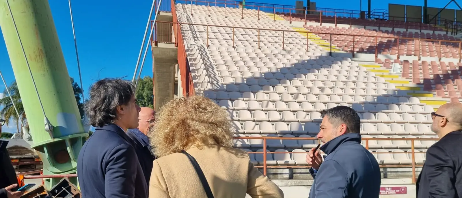 Proseguono gli interventi sullo stadio Granillo, Falcomatà: «Al lavoro per uno stadio moderno che risponda alle esigenze dei tifosi»