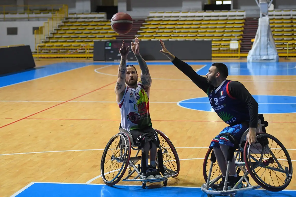 Basket in carrozzina: a Reggio si impone il Giulianova con il risultato di 51 a 69