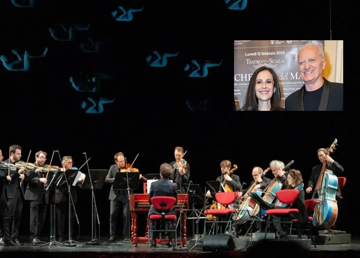 A Milano la prima dell'Orchestra del Mare, Santo Versace e Francesca De Stefano: «Emozionati di sostenere il progetto Metamorfosi»