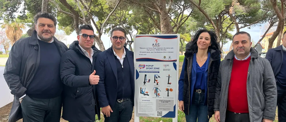 Inaugurazione Pop Up Sport Zone a Reggio, i consiglieri di Forza Italia: «Attività fisica all'aperto in una area riqualificata»