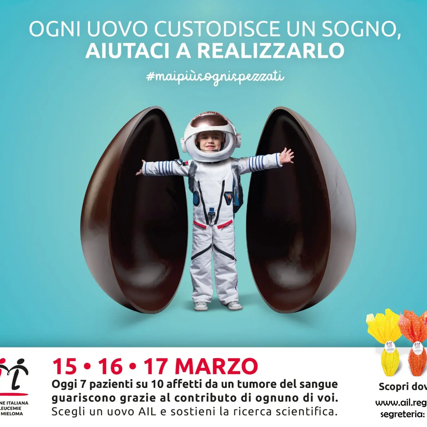 Reggio, in piazza da domani al 17 tornano le uova di Pasqua Ail