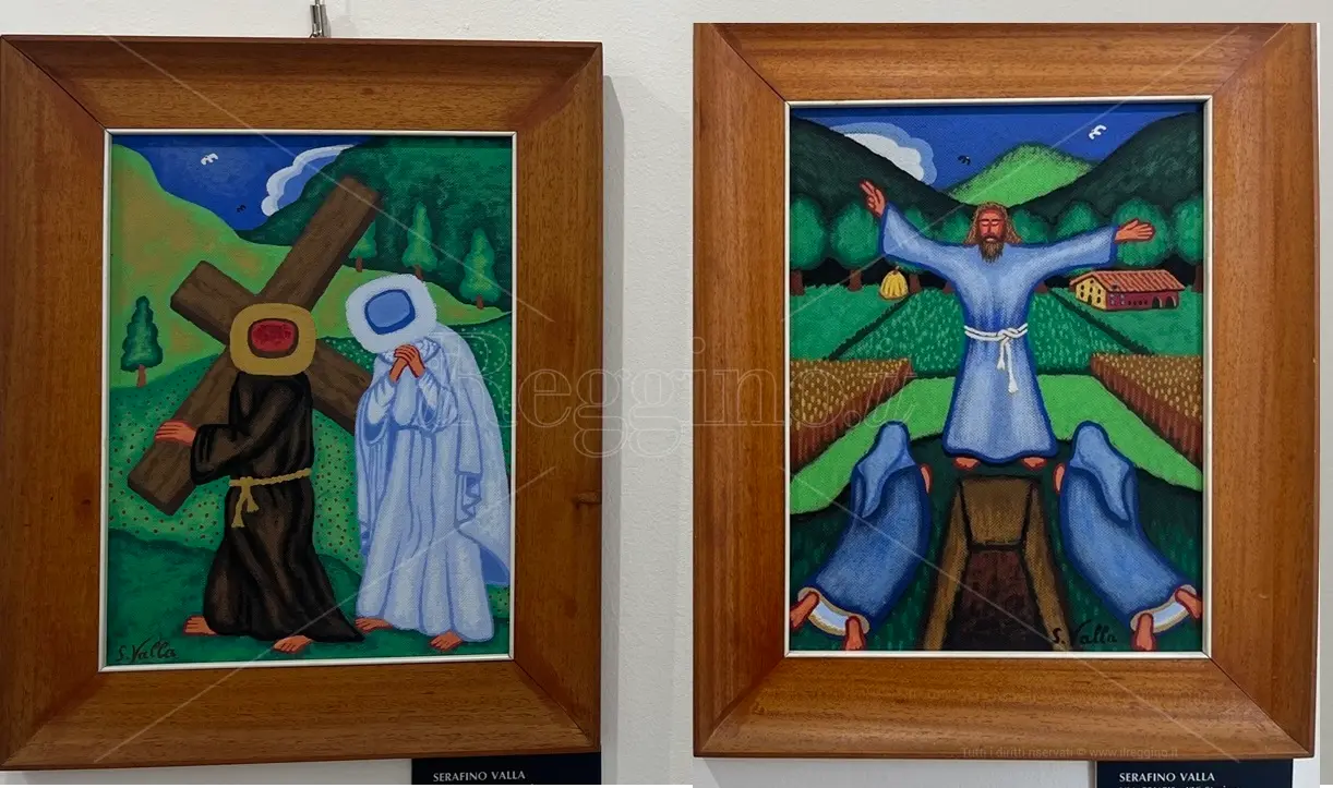 Reggio, a palazzo Crupi sofferenza e speranza palpitano ne \"La via Crucis\" dell'artista Serafino Valla - FOTO e VIDEO