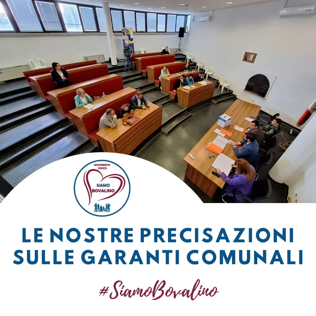 Bovalino, i consiglieri comunali chiariscono la scelta dei garanti