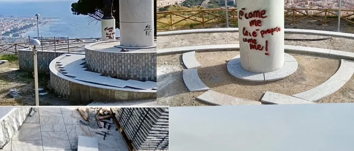 Reggio, vandalizzata la statua di San Paolo: la denuncia dell'assessore Briante
