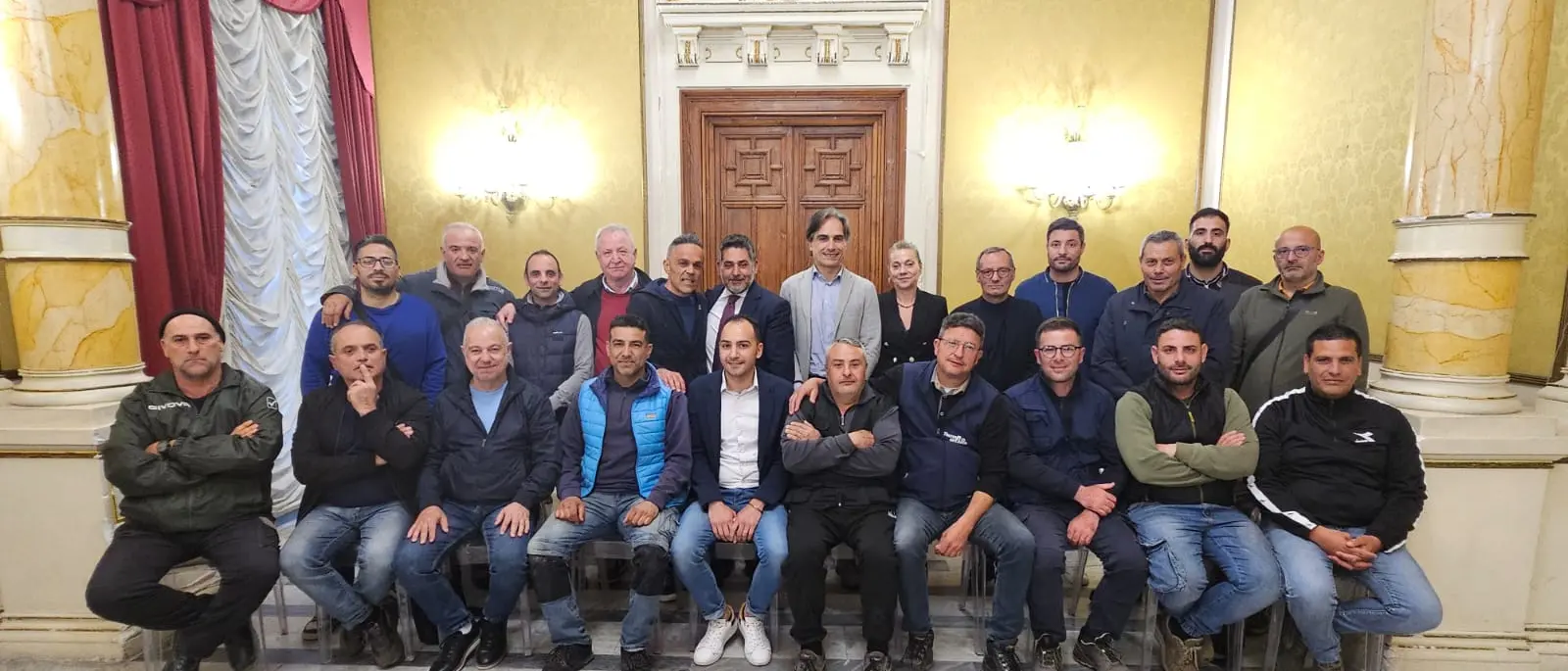 A palazzo San Giorgio il saluto dell’Amministrazione comunale ai dipendenti di Castore del settore idrico