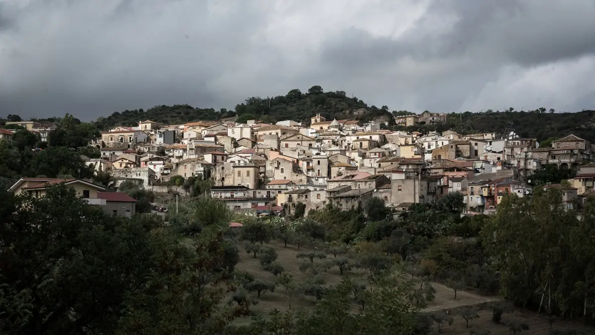 A view of the town of Riace