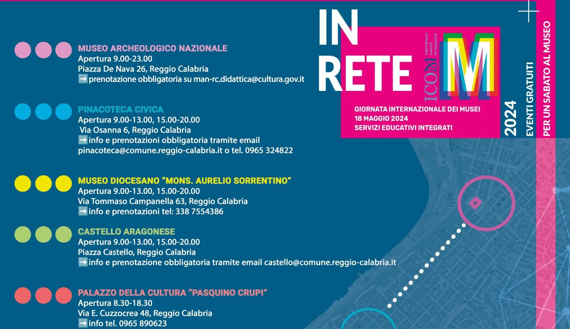 Musei in Rete: sabato 18 Maggio un’apertura sinergica degli Istituti culturali della Città di Reggio Calabria