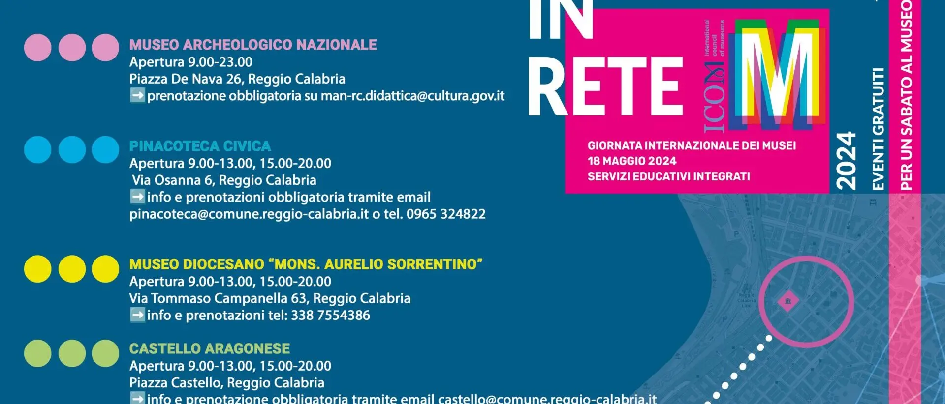 Musei in Rete: sabato 18 Maggio un’apertura sinergica degli Istituti culturali della Città di Reggio Calabria
