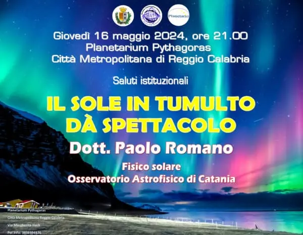 L'Astronomo Inaf Paolo Romano ospite al Planetarium Pythagoras della Città Metropolitana