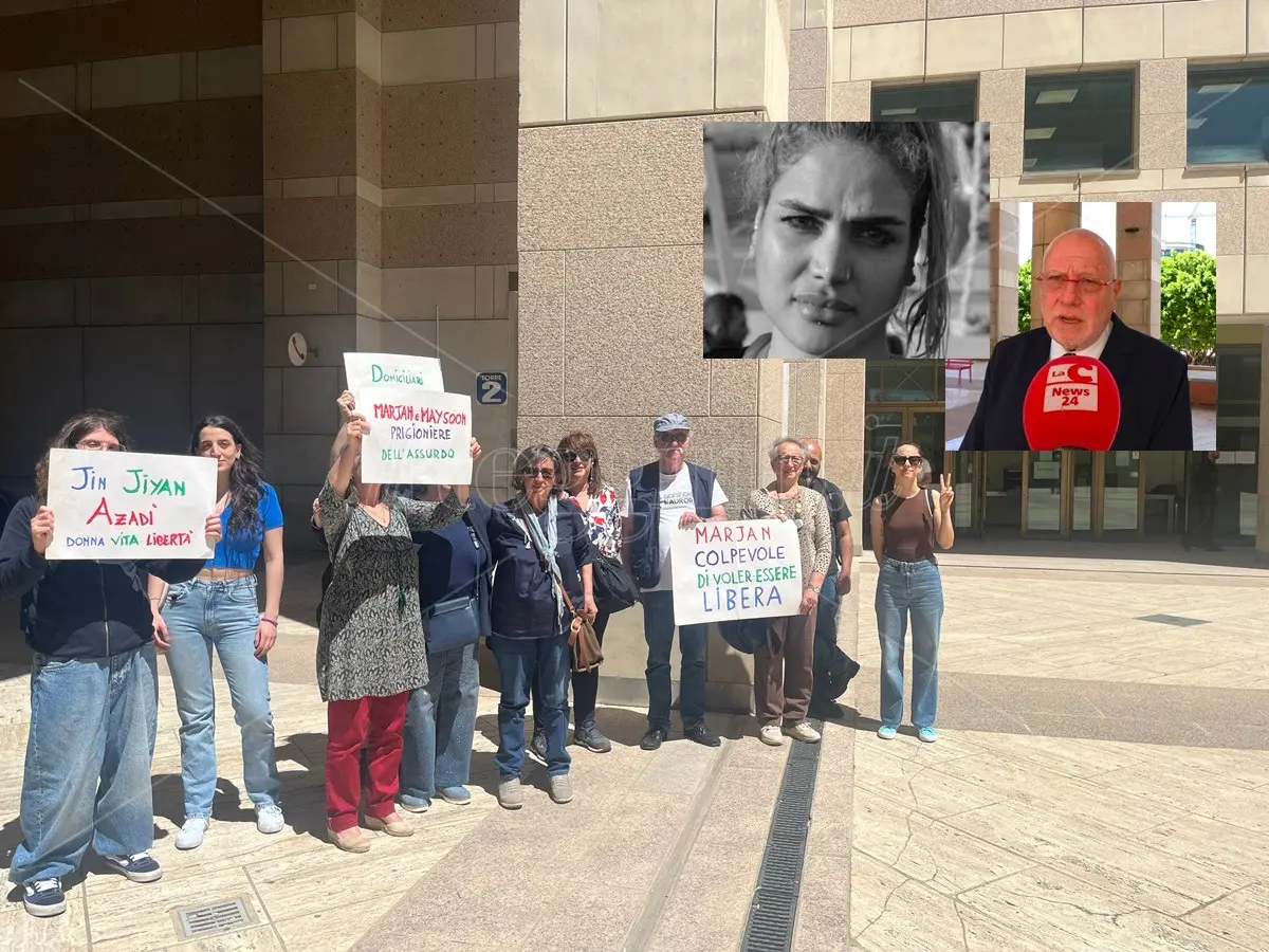 Reggio, presidio di solidarietà per Marjan: «Non si può criminalizzare chi avrebbe diritto a essere tutelato» - VIDEO