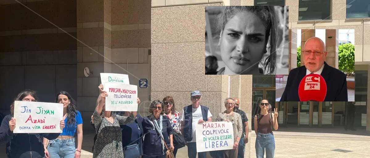 Reggio, presidio di solidarietà per Marjan: «Non si può criminalizzare chi avrebbe diritto a essere tutelato» - VIDEO
