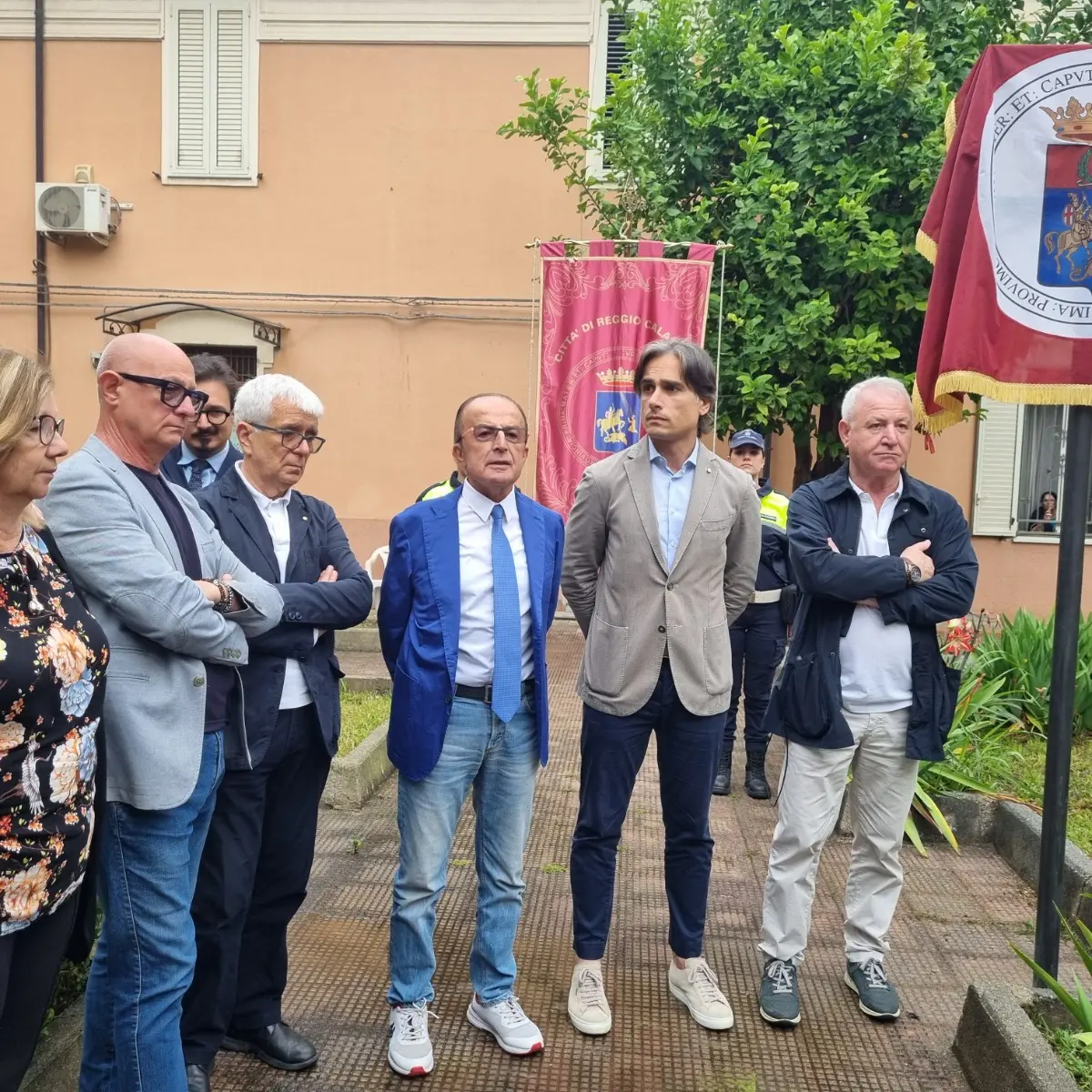 La piazzetta del viale Galilei intitolata dall'Amministrazione al reggino Umberto Babuscia