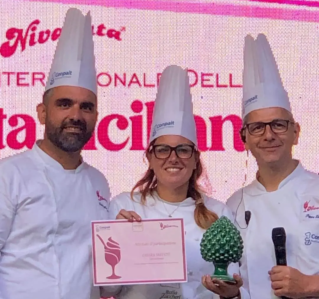 Al festival internazionale della granita siciliana “Nivarata 2024” salgono sul secondo gradino del podio due palmesi