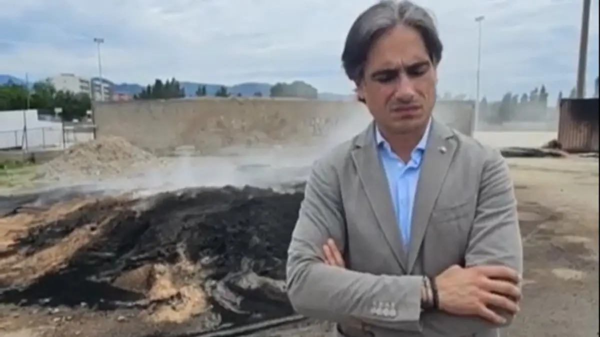 Reggio, Falcomatà: «A Catona bruciati quasi tutti i rotoli di manto erboso, danni per 150 mila euro»