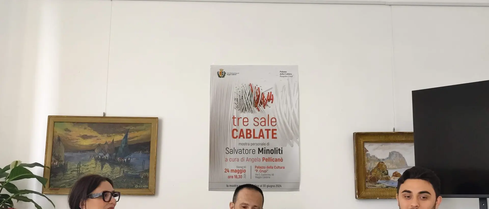 La mostra “Tre Sale Cablate” impreziosisce il Palazzo della Cultura Pasquino Crupi