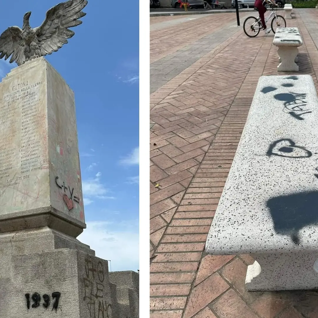 Vandali ancora in azione a Catona: la comunità grida «Basta!» e reagisce