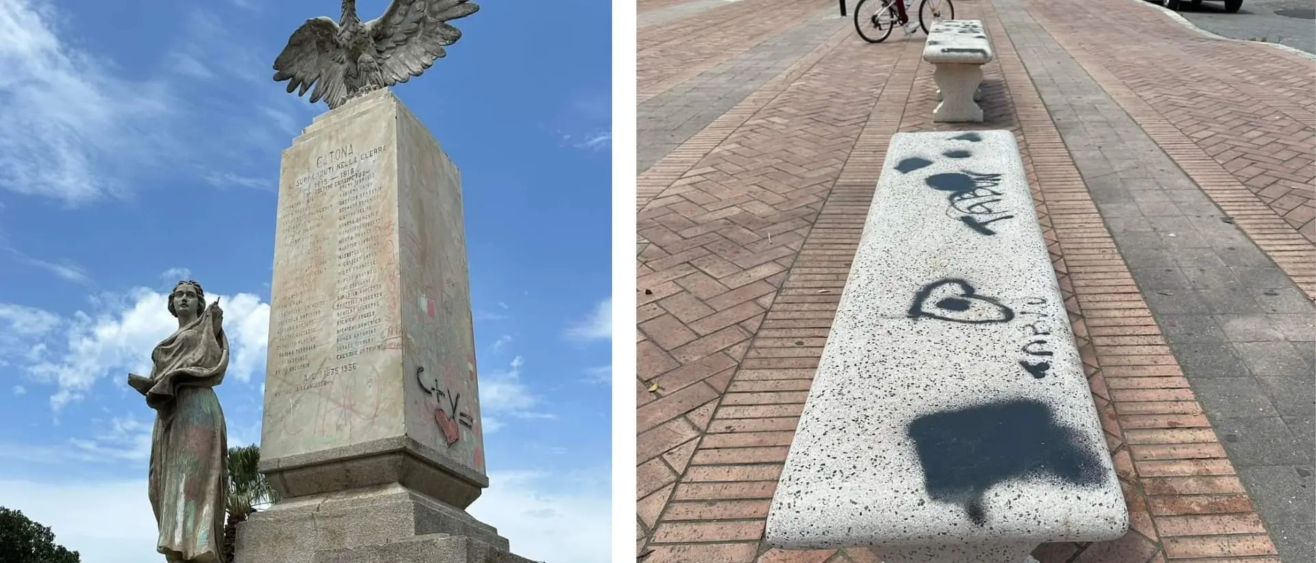 Vandali ancora in azione a Catona: la comunità grida «Basta!» e reagisce