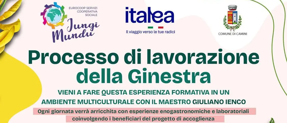 A Camini il laboratorio della Eurocoop Jungi Mundu sulla lavorazione della ginestra