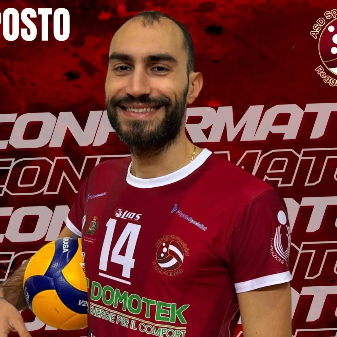 Volley, al gran ballo della Serie A Reggio Calabria si presenta con la potenza Capitan Laganà