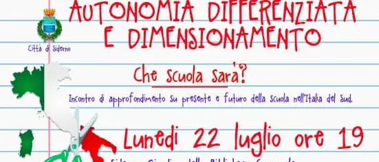 Autonomia Differenziata e Dimensionamento, Fragomeni: «Che scuola sarà?»