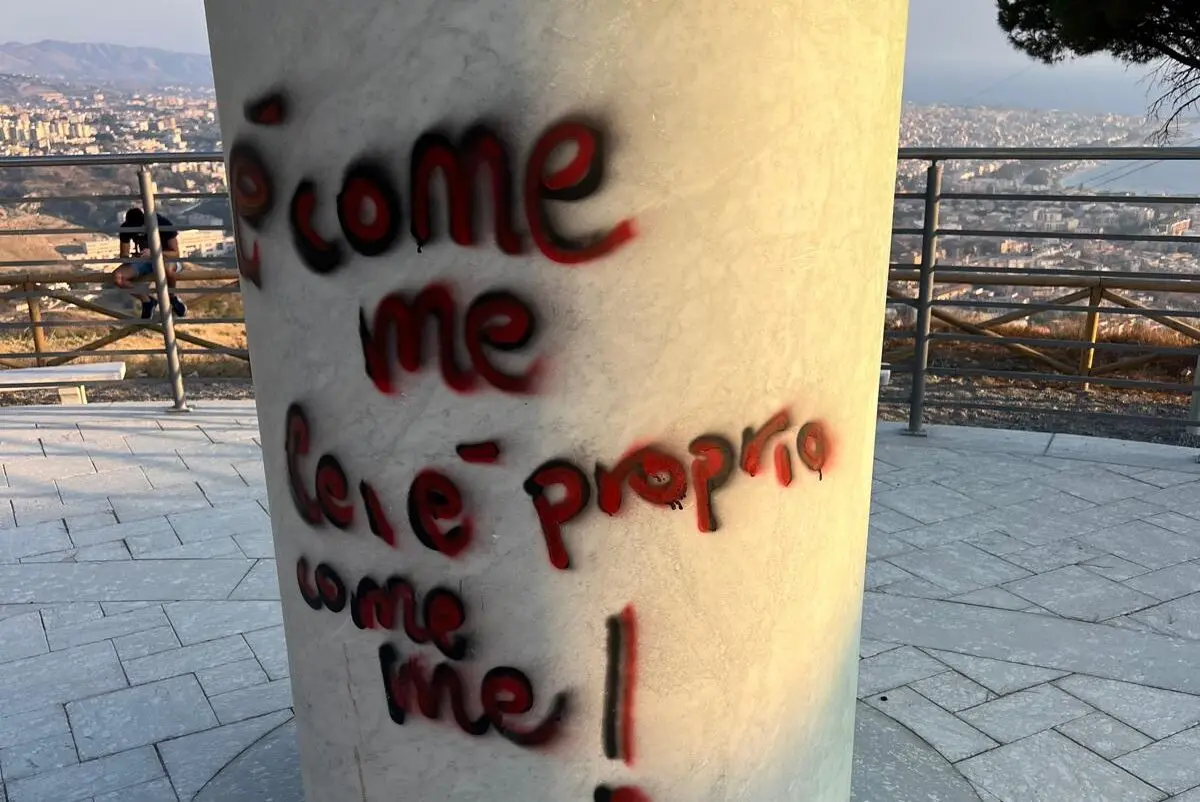 Castorina su Collina di Pentimele vandalizzata: «Necessarie telecamera di sorveglianza e controlli quotidiani, Reggio è di tutti»