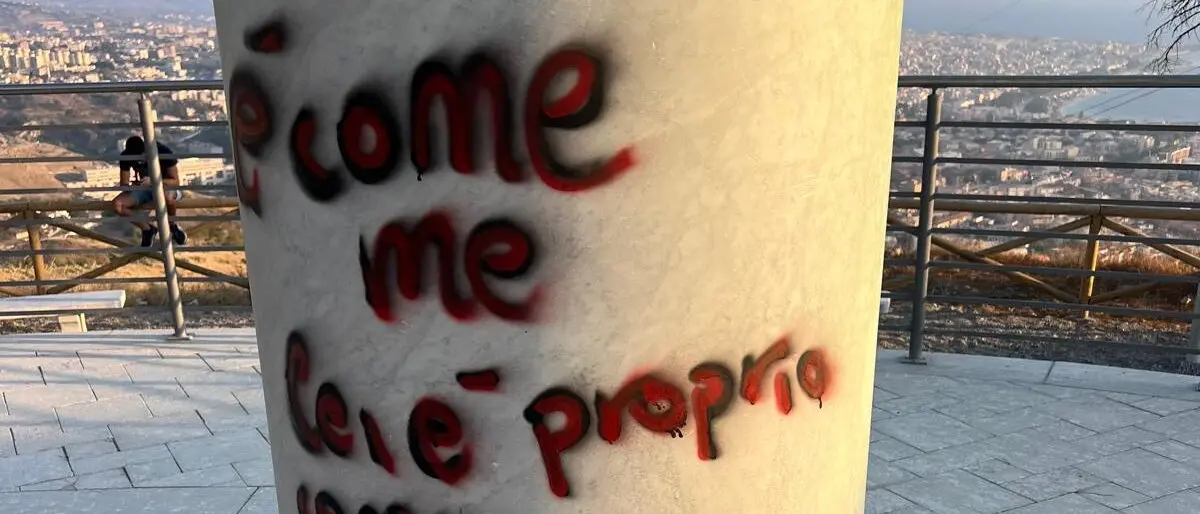 Castorina su Collina di Pentimele vandalizzata: «Necessarie telecamera di sorveglianza e controlli quotidiani, Reggio è di tutti»