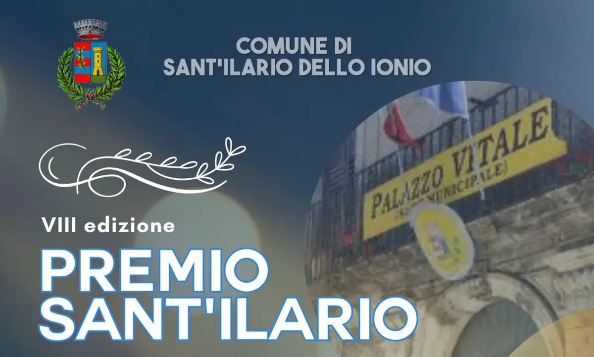 Domani la cerimonia del premio Sant'Ilario dello Ionio 2024
