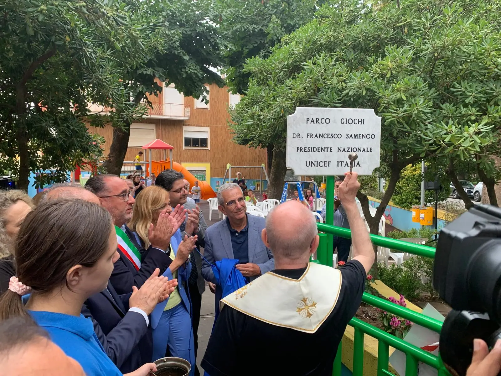 Cittanova, parco giochi della Villa Comunale intitolato alla memoria di Francesco Samengo