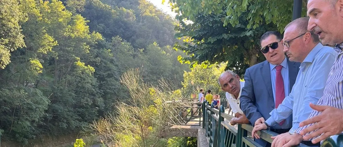 Terme di Galatro, il sopralluogo di Versace per programmare la bonifica delle aree circostanti e il ripristino della viabilità