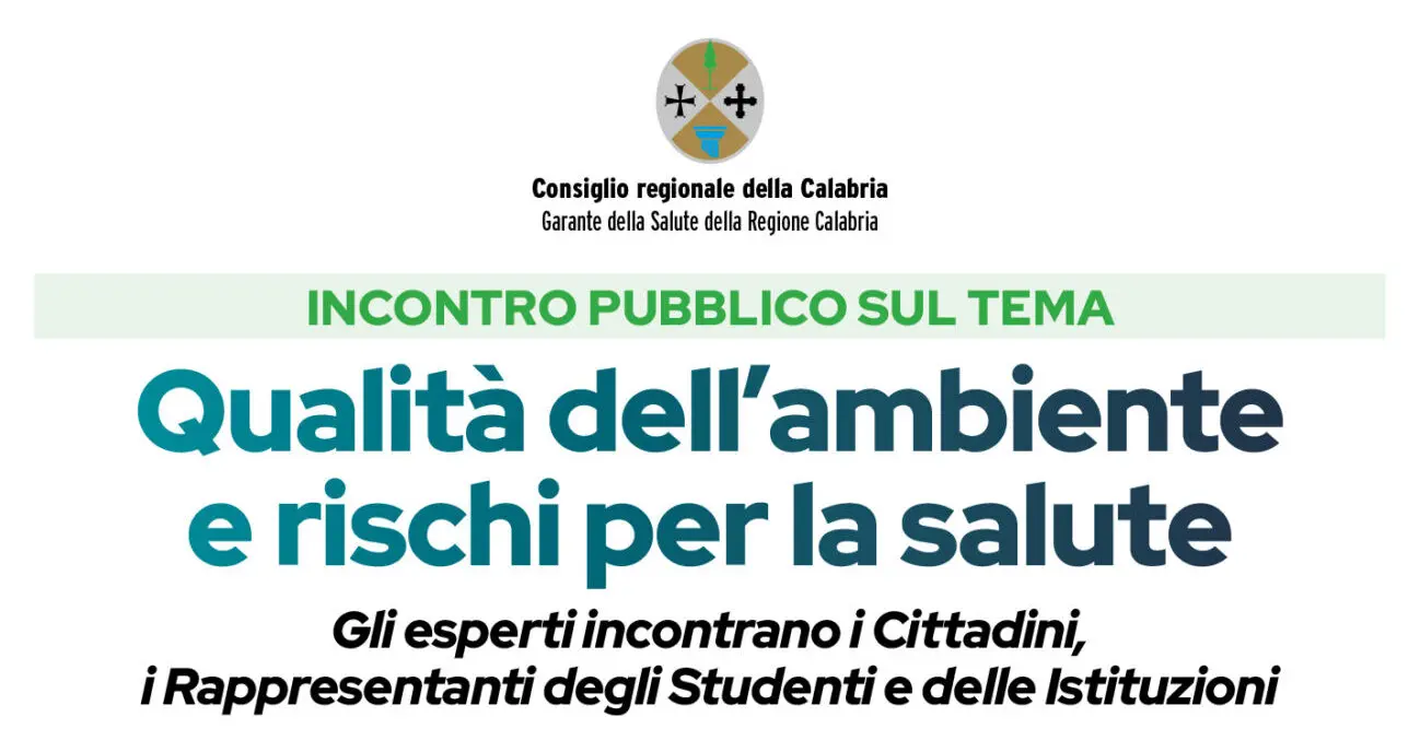 Ambiente e rischi per la salute, convegno con il Garante a Palazzo Campanella