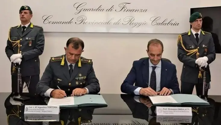 Diritto allo studio, siglato accordo tra Guardia di finanza e Università Mediterranea