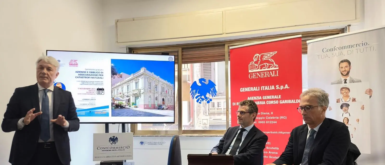 Seminario Confcommercio su obblighi assicurativi a copertura del rischioclimatico e sostenibilità