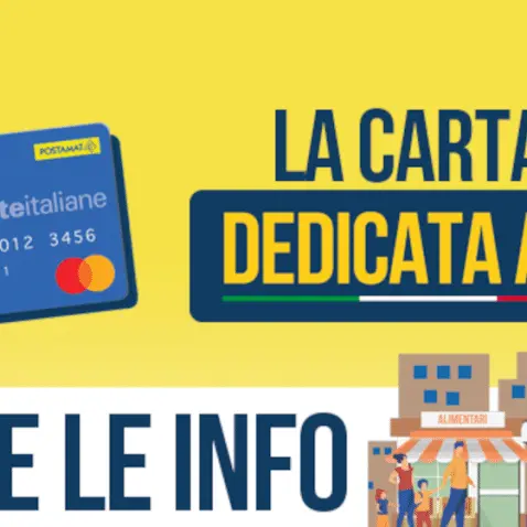 Carta \"Dedicata a te\", attivazione entro il 15 dicembre per i beneficiari del contributo alimentare