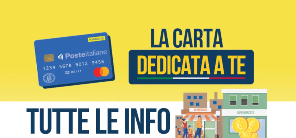Carta \"Dedicata a te\", attivazione entro il 15 dicembre per i beneficiari del contributo alimentare