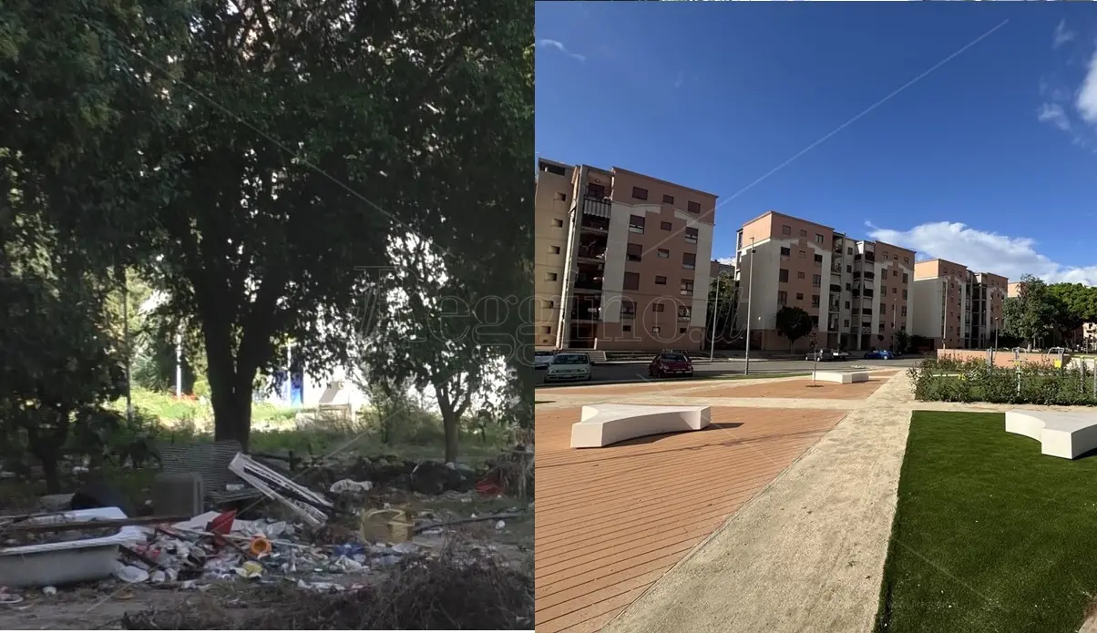 Reggio, il rione Marconi rinasce con il nuovo parco urbano ma dentro le palazzine popolari regna il degrado - FOTO e VIDEO